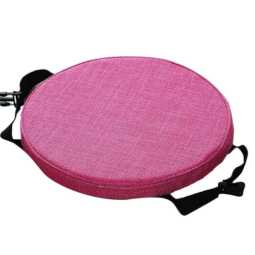 ZIBENE Sitzkissen Barhocker Rund mit Befestigung, Sitzkissen Rund 30cm für Hocker, Stuhlkissen Rund 30cm rutschfest Verdicken Gepolstertes für KüChen Hocker Waschbar Abnehmbar Rund Sitzpolster von ZIBENE