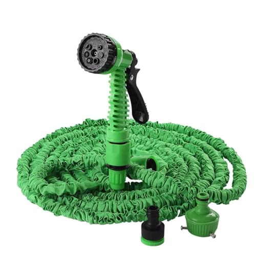 ZIBOXI 150FT Gartenschlauch Erweiterbarer magischer flexibler Wasserschlauch EU-Schlauchschläuche Rohr mit Spritzpistole for Bewässern von Autowaschspray von ZIBOXI