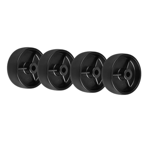 4 Stück/Charge Rollen 3 Zoll Schwarz Pp Einzelrad Innenloch 8 mm Maschinenausrüstung Durchmesser 75 mm Kunststoff von ZIDBVOYOY