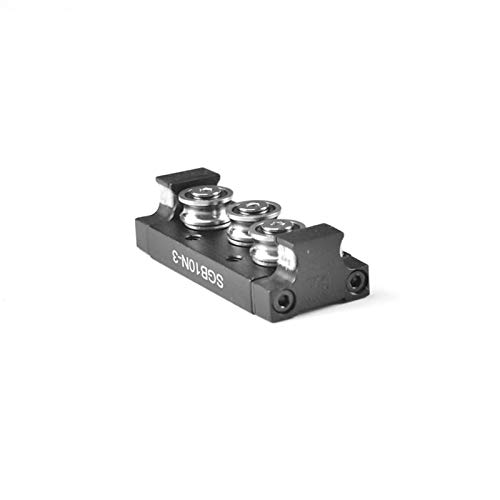 Professionelle 28 mm breite rechteckige Rollen-Linearführungsschiene, 1 Stück SGR10N-Linearschiene mit zwei Wellen, L = 450/500 mm, mit SGB10N-Gleitblock(Sgb10n 3uu,450mm) von ZIDBVOYOY