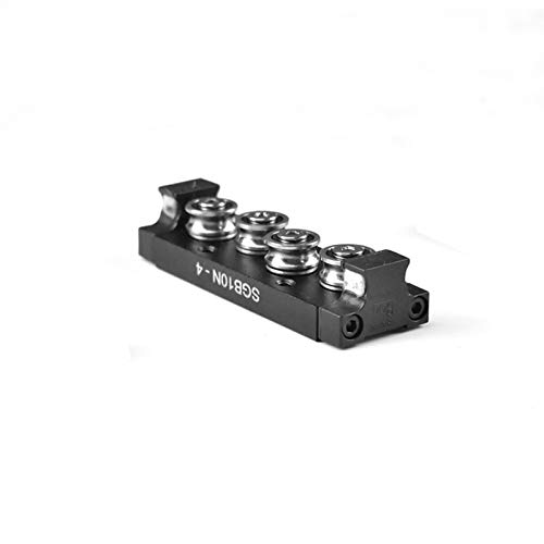 Professionelle 28 mm breite rechteckige Rollen-Linearführungsschiene, 1 Stück SGR10N-Linearschiene mit zwei Wellen, L = 450/500 mm, mit SGB10N-Gleitblock(Sgb10n 4uu,500mm) von ZIDBVOYOY