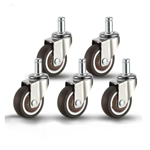 ZIDBVOYOY 5 Stück Büro Schreibtischstuhl Lenkrollen Büro mit Bremsrädern(5 Swivel Wheels) von ZIDBVOYOY