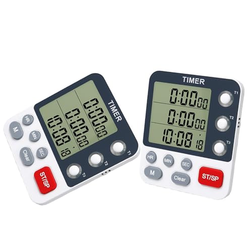 3 Kanal Digital Timer Multifunktion 3 Kanal Timer Mit Speicherfunktion Für Küchenlabor Und Sport Back Countdown 3 Kanal Digital Timer Multifunktion 3 Kanal Timer Mit Speicherfunktion Für Küchenlabor Und Sport Back Countdown von ZIDDAR