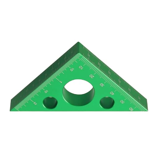 45 Grad Aluminumalloy Abgewinkelte Lineal Metricand Inchscale Rafter Layouts Carpenter Square Dreieck Lineal Holzbearbeitung Carpenter Square von ZIDDAR