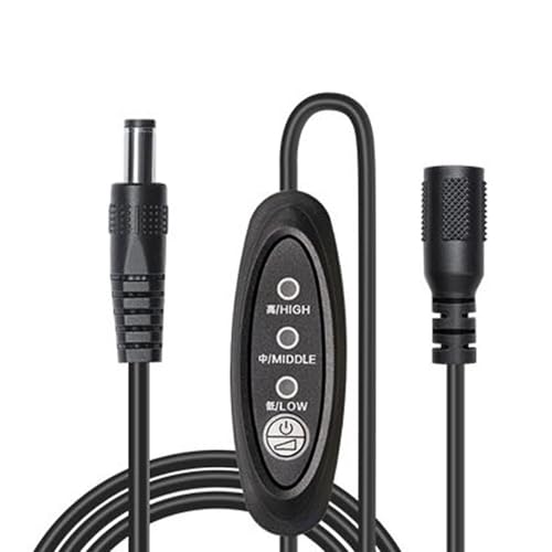 Lüftergeschwindigkeit Controller Für 5 V Kühlungslüfter 5.5x2 1 Mm Weiblich Zu Männlich Zum Kühlen Von Lüftungsabgasen Auspuffprojekte Motor Speed Controller von ZIDDAR