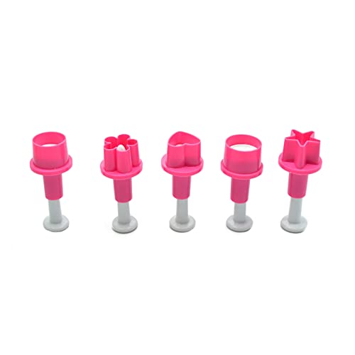 Plunger Pflaumenblütenblüten Pentangle Fondant Cookie Cutter Dekorieren Schimmel Backback Keks Form Präge Werkzeuge von ZIDDAR