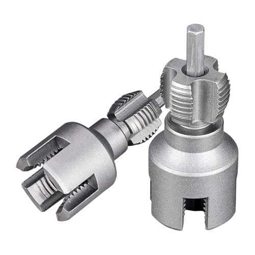 Professionelles Alloy Stahl PVC Rohr Threader Maker Werkzeug Für Elektrische Bohrgeräte Projekte Mehrere Rohrgröße 2PCs von ZIDDAR