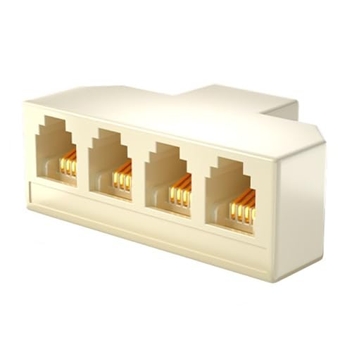 ZIDDAR 4 Wege RJ11 Socket Telefon Splitter Adapter 6P4C 6p2C Für Telefone Und Faxgeräte Nahtlos Verbindung von ZIDDAR