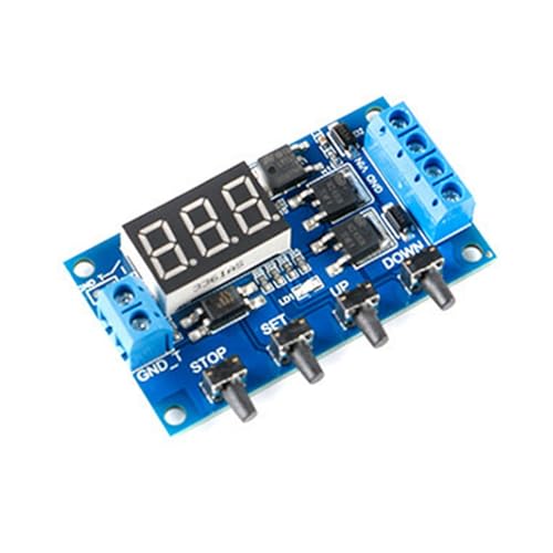ZIDDAR 5V-36V Timer Zyklusverzögerungs Timer Schalter Relais Mit LED Anzeige Und Digitaler LED Zeitverzögerung Auslöst von ZIDDAR