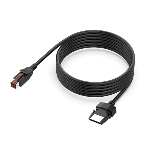 ZIDDAR Barcode Scannerkabel 24 V Betrieben USB Netzteil Datenleitungskabel Austausch Für Drucker POS Systeme Medizinische Geräte von ZIDDAR