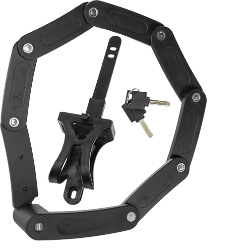 ZIEGER Fahrradschloss Fold 650 – Kompaktes Faltschloss mit 5 mm Stahlgliedern & Halterung von ZIEGER