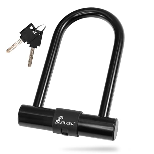 ZIEGER Fahrradschloss U 140 – Kompaktes Bügelschloss mit 12 mm Stahlbügel von ZIEGER