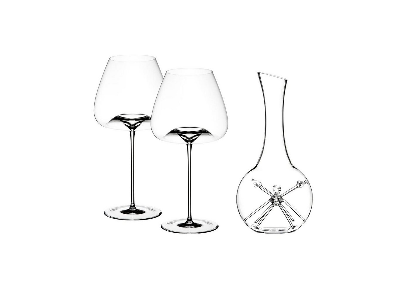 ZIEHER Gläser-Set Vision Balanced + STAR mini Weingläser + Dekanter, Glas von ZIEHER