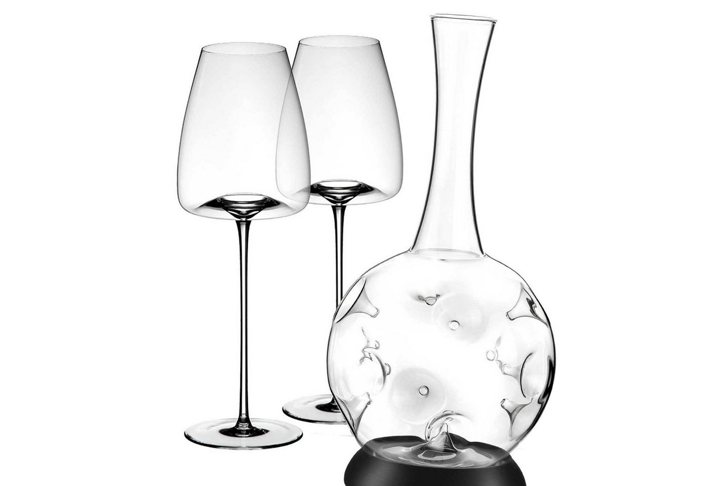 ZIEHER Glas Straight Eddy Weinset 3er Set, Glas von ZIEHER