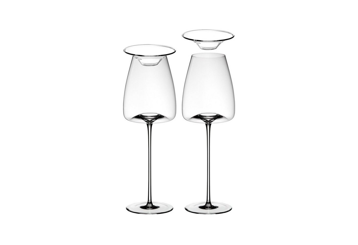 ZIEHER Rotweinglas Vision Straight Weingläser + Deckel 540 ml 2er Set, Glas ZIEHER Rotweinglas Vision Straight Weingläser + Deckel 540 ml 2er Set, Glas von ZIEHER