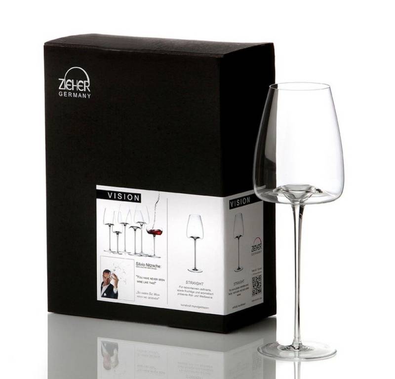 ZIEHER Weinglas Vision Straight 2er Set, Kristallglas von ZIEHER