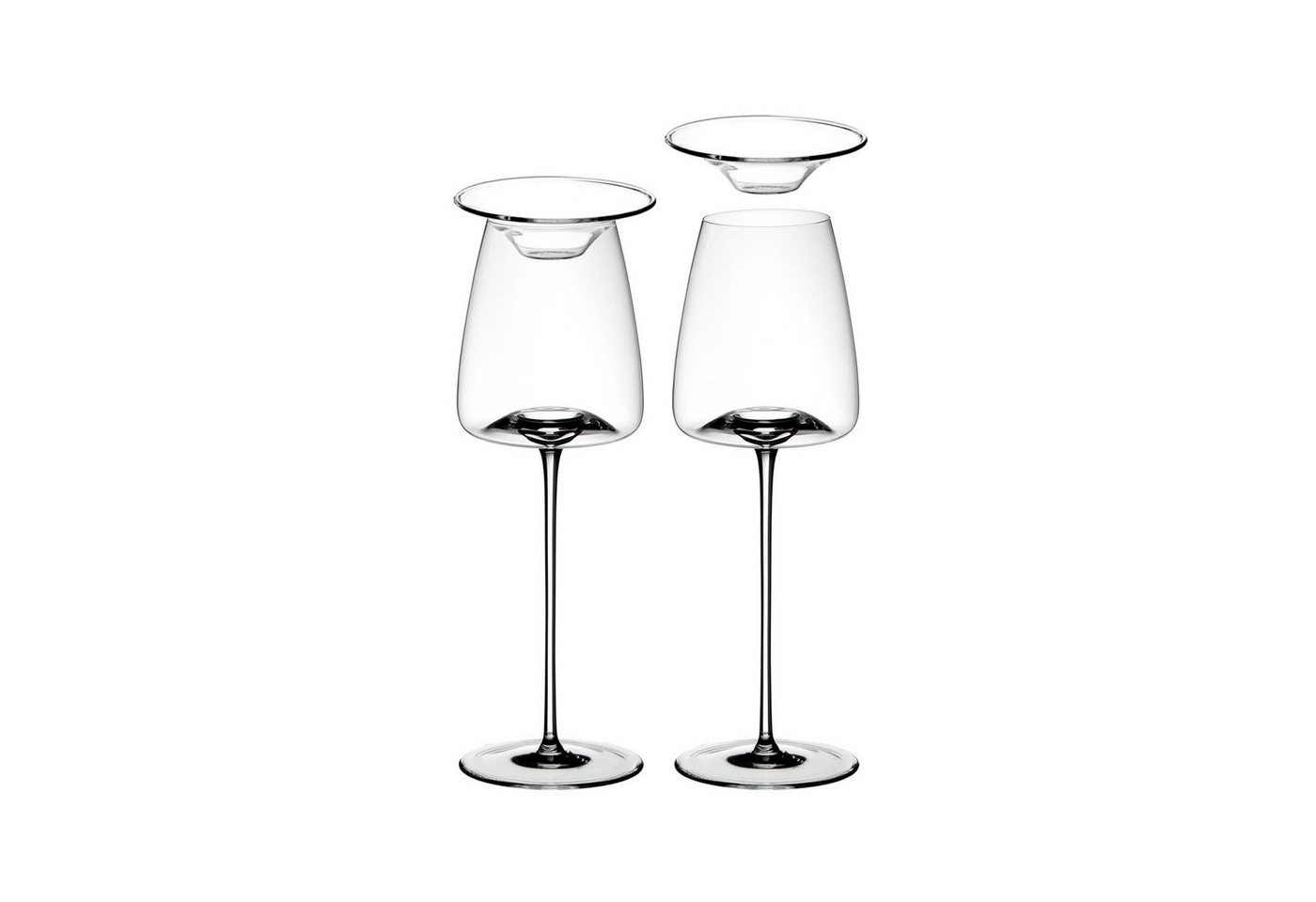 ZIEHER Weißweinglas Vision Fresh Weingläser + Deckel 340 ml 2er Set, Glas von ZIEHER