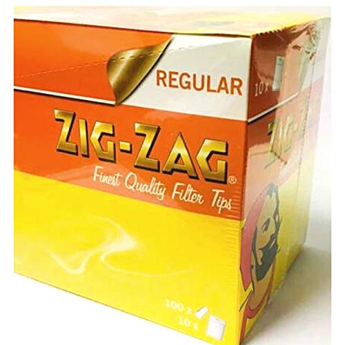 Unbekannt ORIGINAL Zig ZAG Filters Tips Packs (Regular Filters - 100 Tips Pack, 10) von ZIG-ZAG