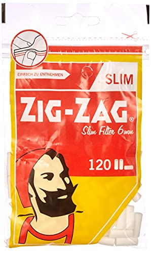 ZIG-ZAG Zig Zag Drehfilter Slim 6mm Diffusion Optisches Glas 120 Stück von ZIG-ZAG