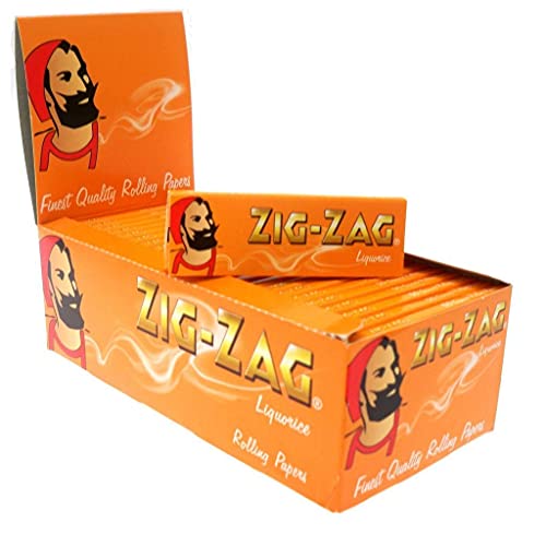 Zig-Zag Liquorice Rolling Papers (70mm Length) 50 Packs von ZIG-ZAG