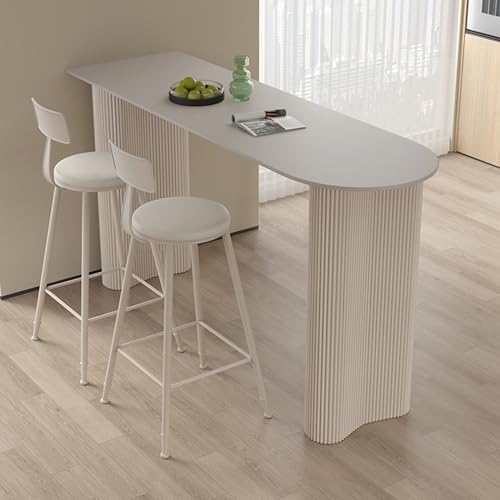 Bartisch Mit 2 Stühlen Set, Stehtisch Mit 2 Barhocker, Küchentisch, Sofatisch für Kleinen Raum, Tisch für Küche Und Stühle, Platzsparend, für Esszimmer, Küche, Wohnzimmer(120x50x105cm/47.2x19.7x41.3in Bartisch Mit 2 Stühlen Set, Stehtisch Mit 2 Barhocker, Küchentisch, Sofatisch für Kleinen Raum, Tisch für Küche Und Stühle, Platzsparend, für Esszimmer, Küche, Wohnzimmer(120x50x105cm/47.2x19.7x41.3in von ZIGTUEI