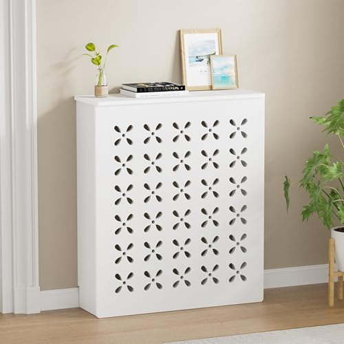 Heizkörperverkleidung, Heizungsverkleidung, Rahmenstruktur, Schön Und Atmungsaktiv, Mehrere Belüftungsöffnungen, Geeignet für Badezimmer, Küche, Büro(50x70x15cm/19.7x27.6x5.9in) von ZIGTUEI