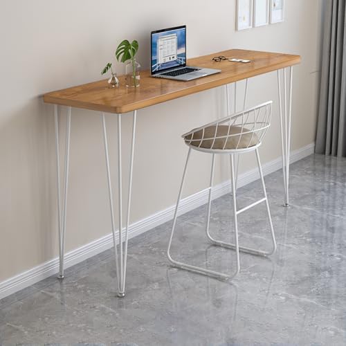 ZIGTUEI Bartisch Set 2-Teilig, Stehtisch Mit 2 Barhockern, Küchentisch, Küchentisch Im Industrie-Design, Einfache Montage, für Esszimmer, Küche, Wohnzimmer(White,100x100cm/39.4x39.4in) von ZIGTUEI