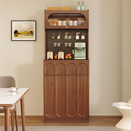 ZIGTUEI Küchenschrank Mit Arbeitsfläche, Buffetschrank Mit Schublade, Moderner Mehrzweckschrank, Großer Stauraum, für Küche, Wohnzimmer, Esszimmer(Brown,170x70cm/66.9x27.6in) von ZIGTUEI