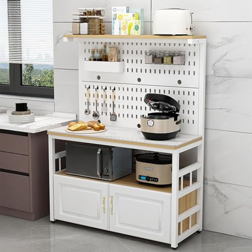 ZIGTUEI Küchenschrank Mit Arbeitsfläche, Buffetschrank Mit Schublade, Standregal Hochschrank, Großes Offenes Raum, für Wohnzimmer, Küche, Arbeitszimmer(140x80x40cm/55.1x31.5x15.7in) von ZIGTUEI