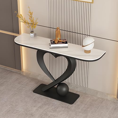 ZIGTUEI Modern Eingangstisch, Eingangsbereich Deko Tisch, Beistelltisch Schmal, Kleiner Ausstellungstisch, für Kleinen Raum, für Eingang, Flur, Wohnzimmer(Black C,100cm/39.4in) von ZIGTUEI
