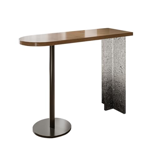 ZIGTUEI Moderner Bartisch, Stehtisch Esstisch, Küchentisch Im Industrie-Design, Kleiner Ausstellungstisch, Sofatisch für Kleinen Raum, für Eingang, Flur(140x40x105cm/55.1x15.7x41.3in) von ZIGTUEI
