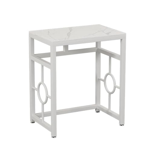 ZIGTUEI Saugroboter Ständer Staubsauger Roboter Halter, Roboter-staubsauger-ständerschrank, Offenes Versteck-Regal, für Wohnzimmer, Schlafzimmer, Badezimmer, Balkon(White,70x40cm/27.6x15.7in) von ZIGTUEI