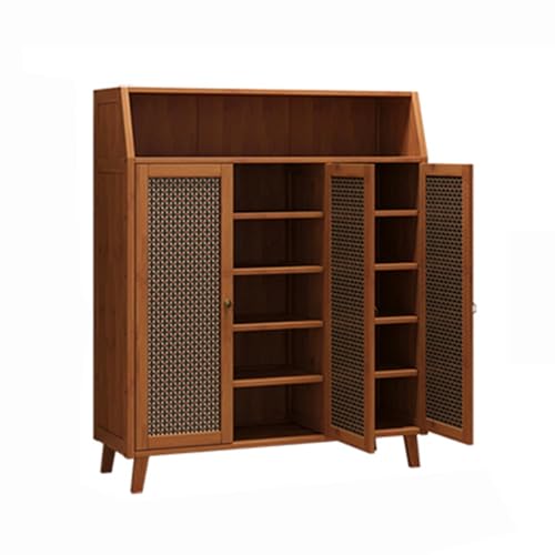 ZIGTUEI Schuhschrank Schmal, Vertikales Schuhregal, Multifunktional Schuhablage Schuhaufbewahrung, Platzsparend Regal für Schuhe, für Flur, Wohnzimmer, Schlafzimmer(110x90x31cm/43.3x35.4x12.2in) von ZIGTUEI