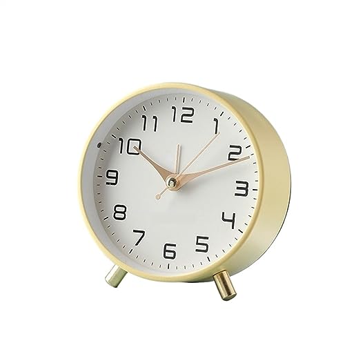 Analoger Wecker Nordischer Luxus-Wecker, analoger, nicht tickender, leiser, kleiner Schreibtischuhr mit arabischen Ziffern, batteriebetriebene runde Tischuhr for Wohnzimmer, Schlafzimmer Retro-Alarm(Y Analoger Wecker Nordischer Luxus-Wecker, analoger, nicht tickender, leiser, kleiner Schreibtischuhr mit arabischen Ziffern, batteriebetriebene runde Tischuhr for Wohnzimmer, Schlafzimmer Retro-Alarm(Y von ZIGUIhsou-11