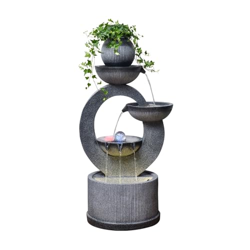 Außenbrunnen Einfache Moderne automatische Wasserzirkulation Wassersystem Bodendekoration, Wohnzimmer Innenhof Brunnen Fischteich Landschaftsdekoration Außenbrunnen Einfache Moderne automatische Wasserzirkulation Wassersystem Bodendekoration, Wohnzimmer Innenhof Brunnen Fischteich Landschaftsdekoration von ZIGUIhsou-11