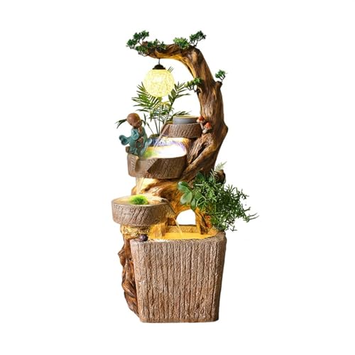 Außenbrunnen Gartenwasserbrunnenlandschaft, Außendekoration im Wohnzimmer, zirkulierende Wasserdekoration Innenhofbüro(S) von ZIGUIhsou-11