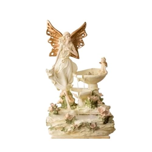 Außenbrunnen Kreative Wasserbrunnen-Dekoration, große Bodendekoration im Wohnzimmer-Innenhof, TV-Schrank-Luftbefeuchter von ZIGUIhsou-11