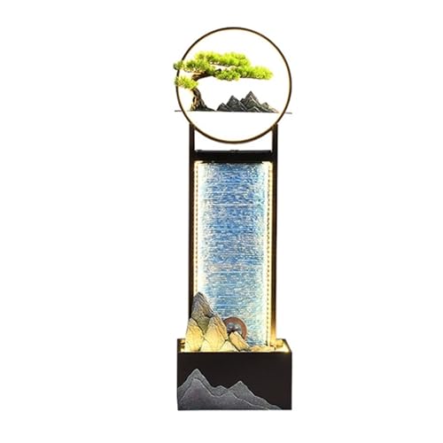 Außenbrunnen Moderne, einfache Wasserdekoration, zirkulierender Wasserbrunnen im Wohnzimmer, Steingartendekoration auf dem Büroboden(S) von ZIGUIhsou-11