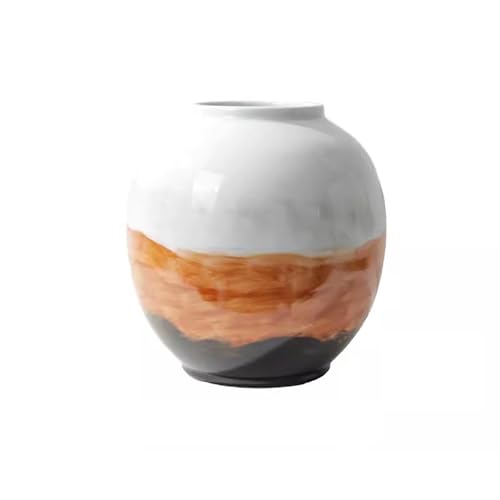 Blumenvase Neue Chinesische Stil Handbemalte Tinte Waschen Keramik Vase Ornamente Wohnzimmer Foyer Antike Regal Bücherregal Dekoration Vase zur Dekoration(Groß) von ZIGUIhsou-11