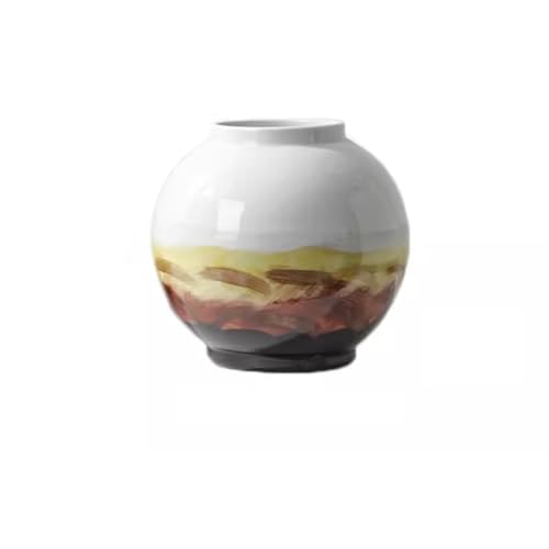Blumenvase Neue Chinesische Stil Handbemalte Tinte Waschen Keramik Vase Ornamente Wohnzimmer Foyer Antike Regal Bücherregal Dekoration Vase zur Dekoration(Klein) von ZIGUIhsou-11