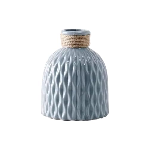 Blumenvase Simulierte Blume Wohnzimmer Couchtisch Tischplatte Heimdekoration Kreative Dekoration for Eingangsfoyer Weinschrank Vase zur Dekoration(Blue) von ZIGUIhsou-11