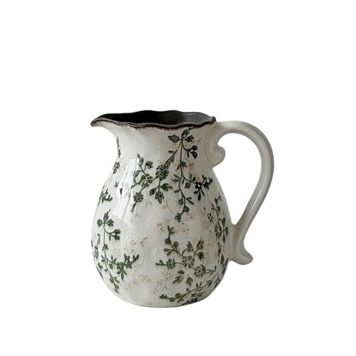 Blumenvase Wasserkocher Form Retro Keramik Vase Anordnung Wohnzimmer Hydrokultur Blume Anordnung Dekoration Vase zur Dekoration(Klein) von ZIGUIhsou-11