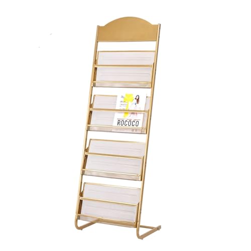 Bodenstehender Zeitschriftenständer Bodenstehender Zeitungsständer, Zeitungsregal, modischer Zeitungs- und Zeitschriftenständer, Werbematerial-Präsentationsständer, Bürobedarf Zeitungsständer(Gold) Bodenstehender Zeitschriftenständer Bodenstehender Zeitungsständer, Zeitungsregal, modischer Zeitungs- und Zeitschriftenständer, Werbematerial-Präsentationsständer, Bürobedarf Zeitungsständer(Gold) von ZIGUIhsou-11