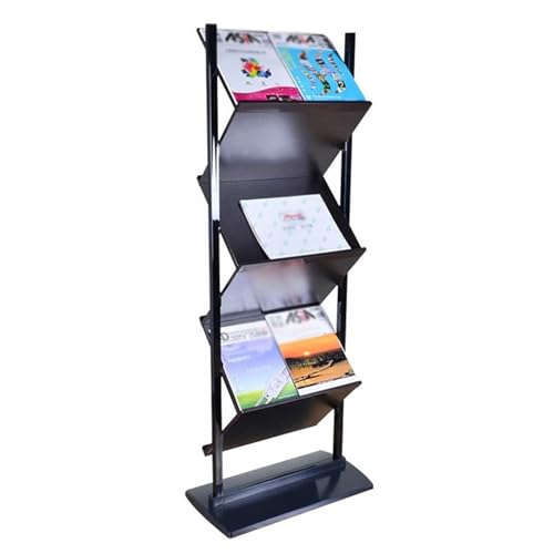 Bodenstehender Zeitschriftenständer Doppelseitige Zeitungsständer, Zeitungsständer aus Metall, bodenstehende Informationsständer, vertikale Zeitungsständer, Datenständer, Broschüren Zeitungsständer Bodenstehender Zeitschriftenständer Doppelseitige Zeitungsständer, Zeitungsständer aus Metall, bodenstehende Informationsständer, vertikale Zeitungsständer, Datenständer, Broschüren Zeitungsständer von ZIGUIhsou-11