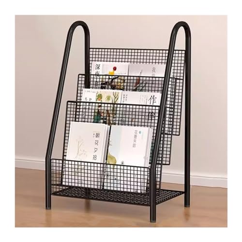 Bodenstehender Zeitschriftenständer Vom Boden bis zur Decke reichender Zeitungsständer, einfaches Bücherregal, Zeitungsständer, Eisenregale, Arbeitszimmer, Bücher- und Zeitungsständer, Wohnzimmeraufbe Bodenstehender Zeitschriftenständer Vom Boden bis zur Decke reichender Zeitungsständer, einfaches Bücherregal, Zeitungsständer, Eisenregale, Arbeitszimmer, Bücher- und Zeitungsständer, Wohnzimmeraufbe von ZIGUIhsou-11