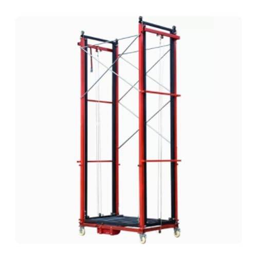 Gerüsthebebühne Mobiler elektrischer Gerüstaufzug mit feststellbaren Lenkrollen, maximale Tragkraft 300 kg(1.5M) von ZIGUIhsou-11