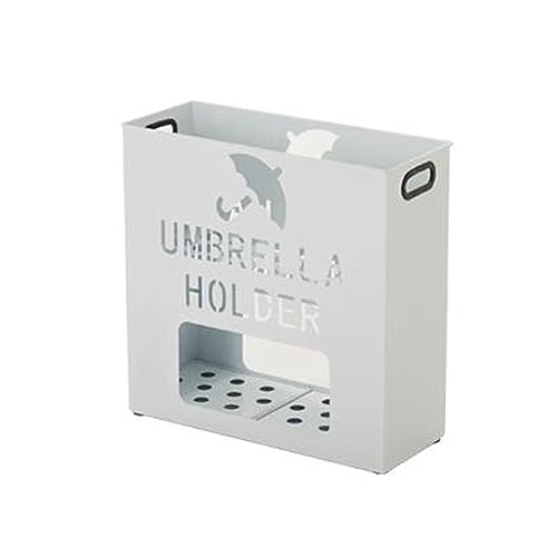 Schirmständer Schirmständer for den Eingangsbereich, großes Metall-Regenschirmhalter-Organizer-Gestell mit Wasserschale, freistehender rechteckiger Regenschirm-Hohlständer for das Heimbüro Hauseingang von ZIGUIhsou-11
