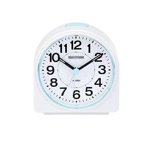 ZIGUIhsou-11 Analoger Wecker Kleiner leiser Wecker mit Nachtlicht, batteriebetrieben, Schreibtischuhr for Schlafzimmer und Heimdekoration Retro-Alarm(Blue) von ZIGUIhsou-11