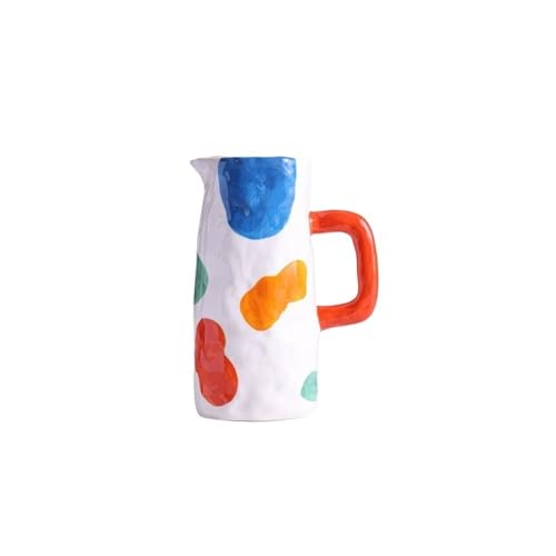ZIGUIhsou-11 Blumenvase Bunte Muster Keramik Vase Hotel Möbel Wasserkocher Form Blume Anordnung Vase zur Dekoration von ZIGUIhsou-11