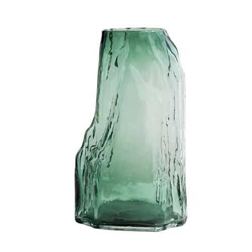 ZIGUIhsou-11 Blumenvase Chinesischen Stil Glas Vase Wasser Angehoben Blumen Getrocknete Blumen Studie Dekoration Vase Wohnzimmer Hause Dekoration Vase zur Dekoration(Green,Groß) von ZIGUIhsou-11